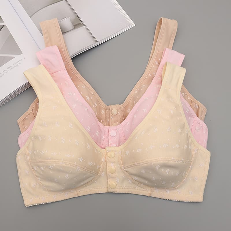 (Wholesale), thin underwear, tank top, sponge wireless bra, for middle age, plus size 4