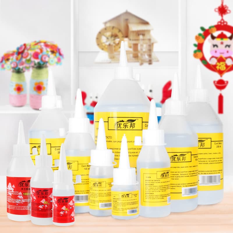 Handmade DIY alcohol glue without weaving 30ml alcohol color glue, transparent soft glue, hemp, buttons, alcohol glue