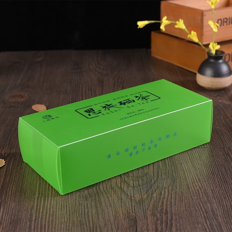 Tea PVC printing packaging PET data cable plastic box plus PVC electronic product sucking inner box 3