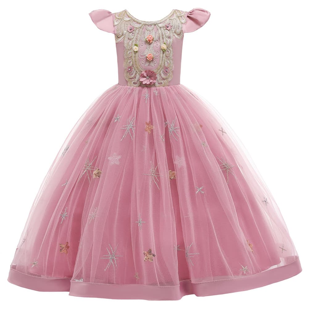 (Cross-border trading), evening dress, long girl's skirt, piano performance costume, new collection, princess style, tutu skirt 5