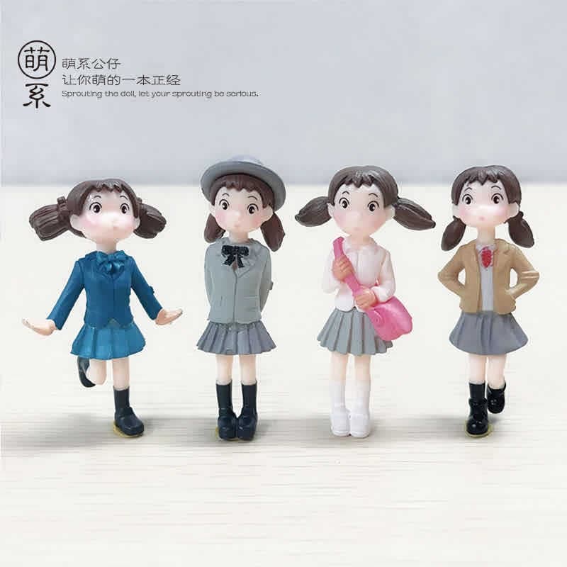 Cartoon doll for students, keychain PVC, micro landscape, new collection 2