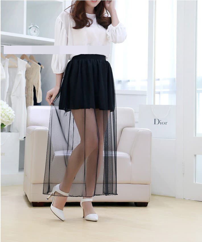 Women's Mature Sexy Bandage Dress with Mesh Skirt 2