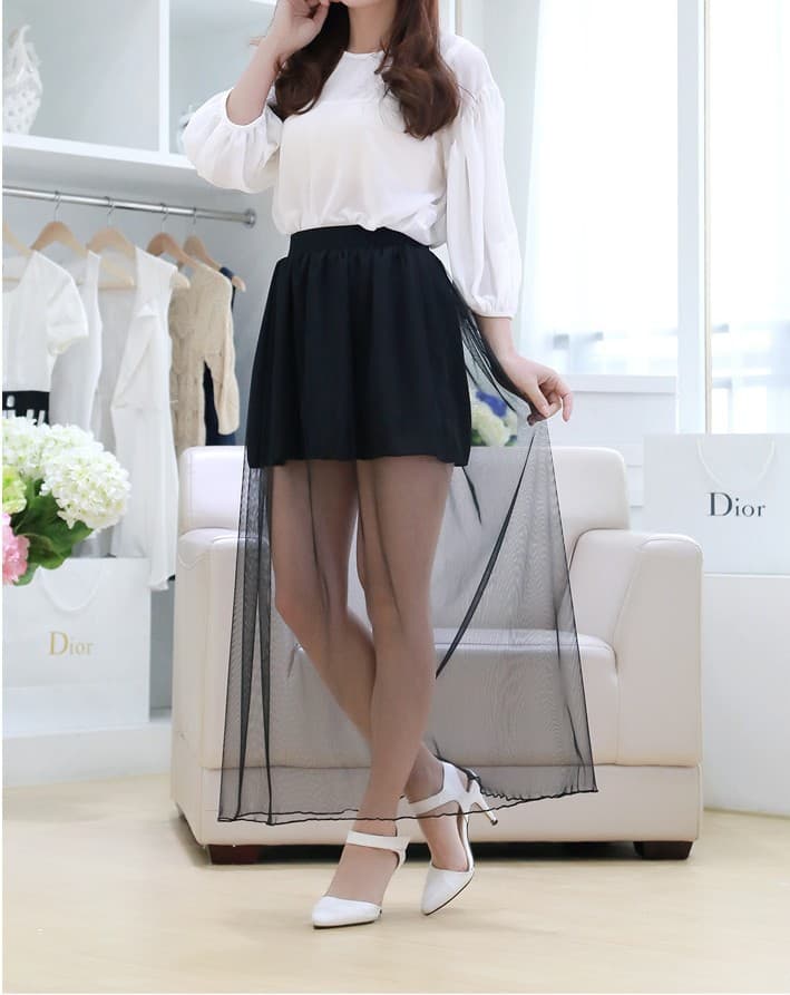 Women's Mature Sexy Bandage Dress with Mesh Skirt 3