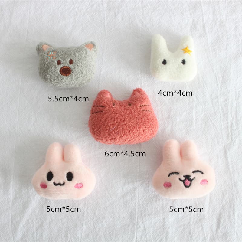 Cartoon plush doll, brooch, pin, badge, accessory, panda, cat 4
