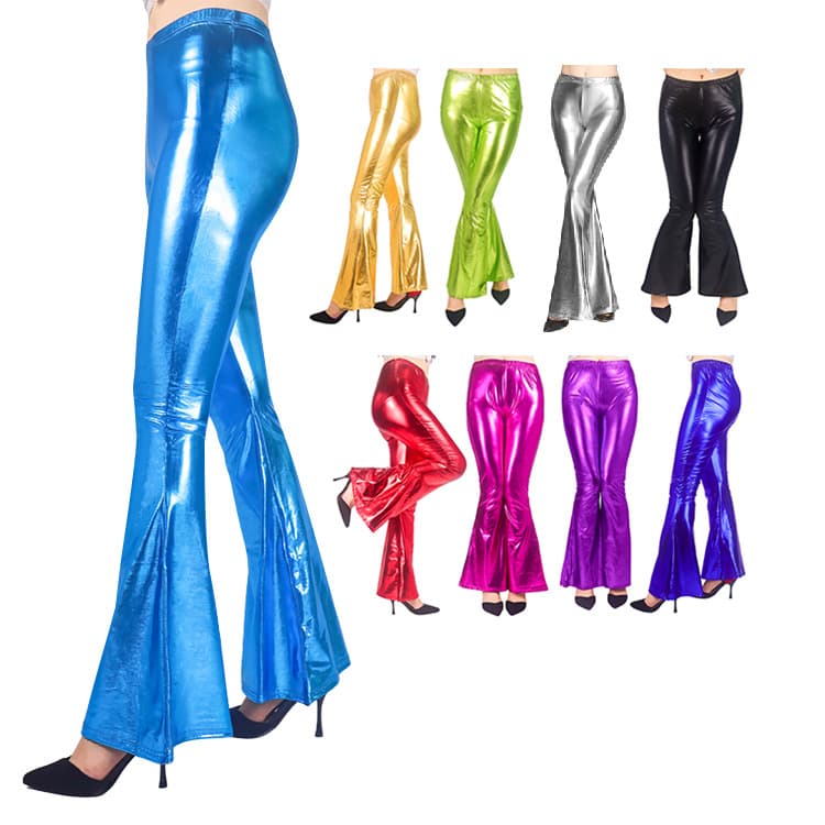 (Cross-border trading), fashionable sexy multicoloured flared trousers, European style, new collection 3