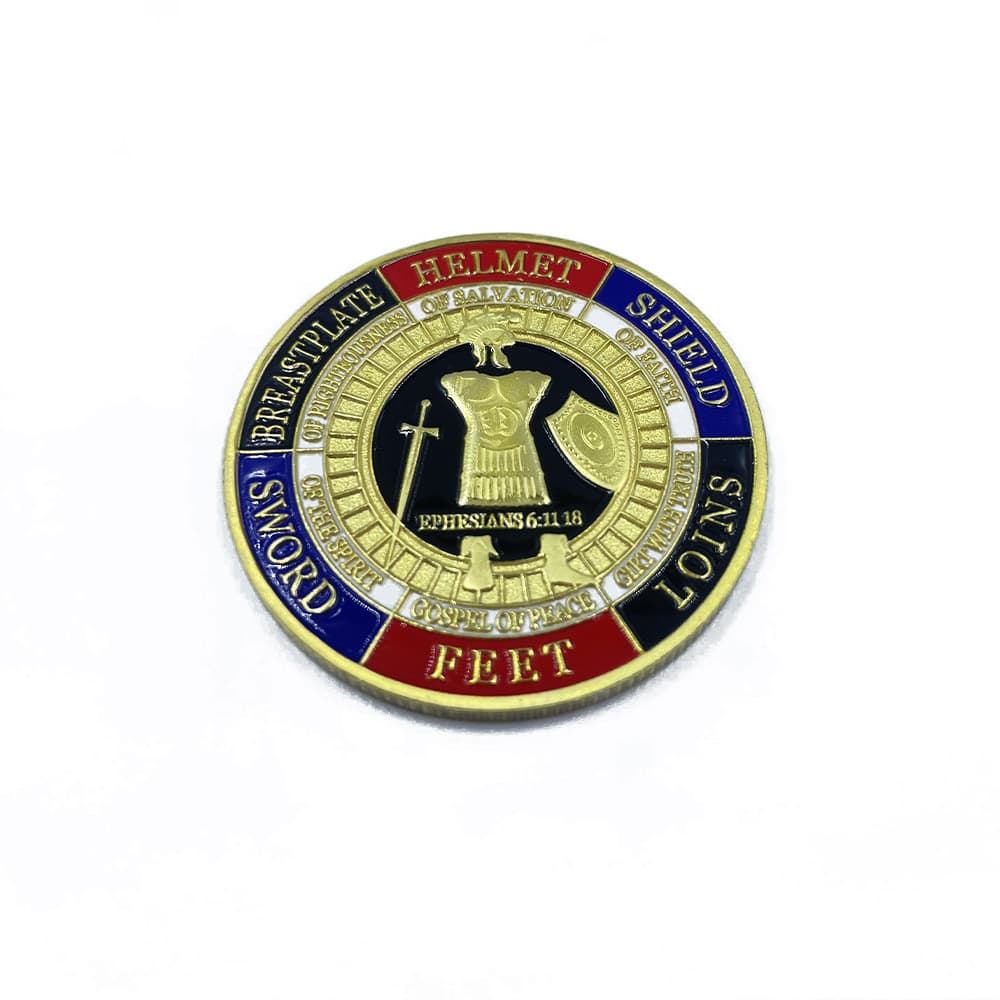 Foreign trade military challenge commemorative coin Armor of God commemorative challenge game knight coin collection gift 2