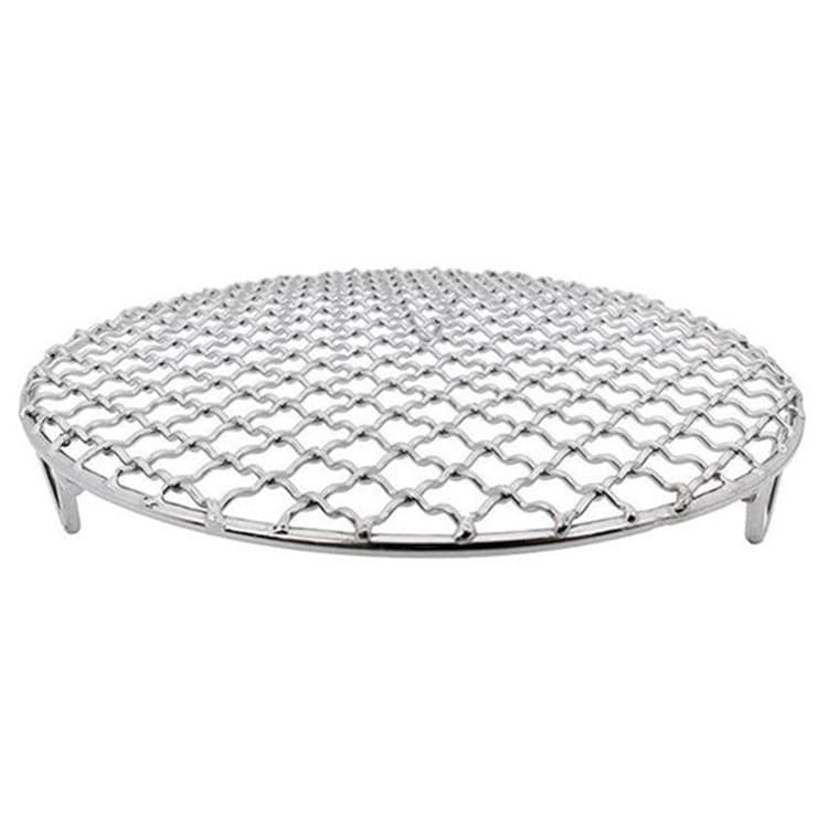 Stainless steel barbecue mesh circular band grilled shelf Korean barbecue mesh stainless steel barbecue girly grilled meat rack 5