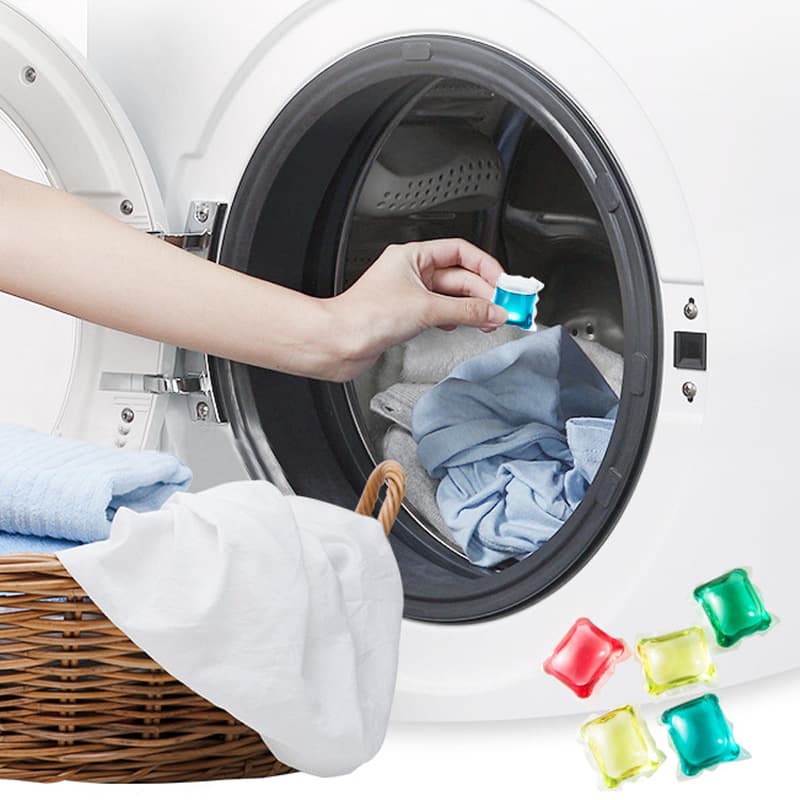 Hygienic laundry capsules for home use, washing powder for laundry strongly flavoured, concentrated laundry ball 2
