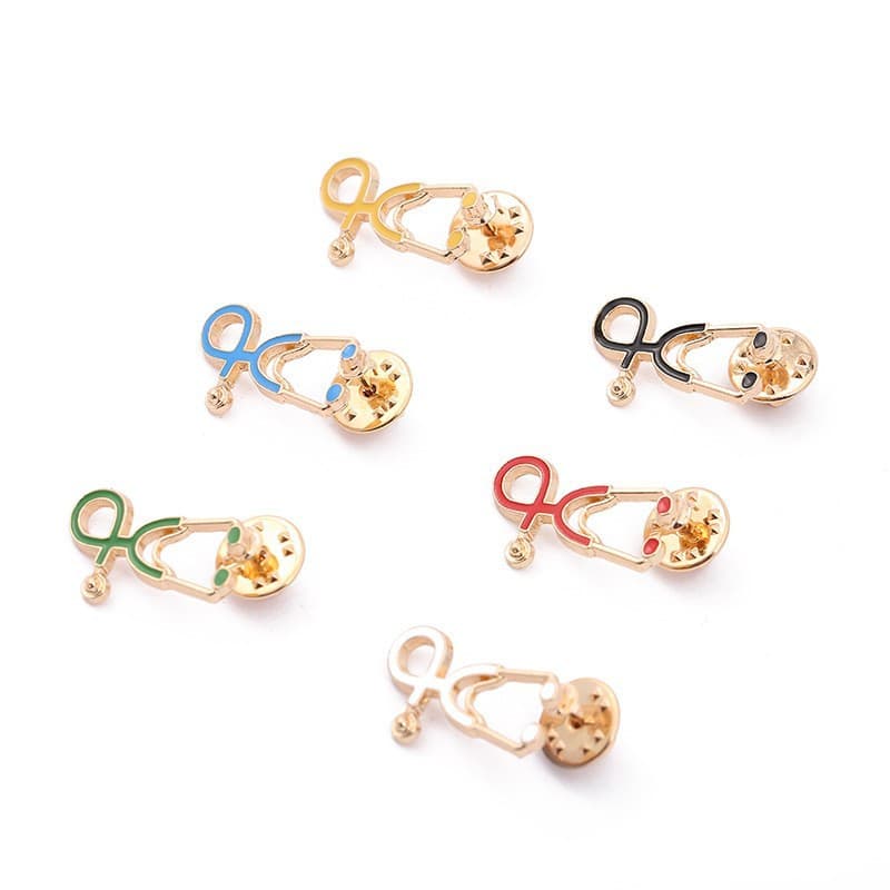 (Cross-border trading), (Wholesale), cartoon creative brooch, universal doctor uniform, stethoscope, accessory, badge, wish, European style 3