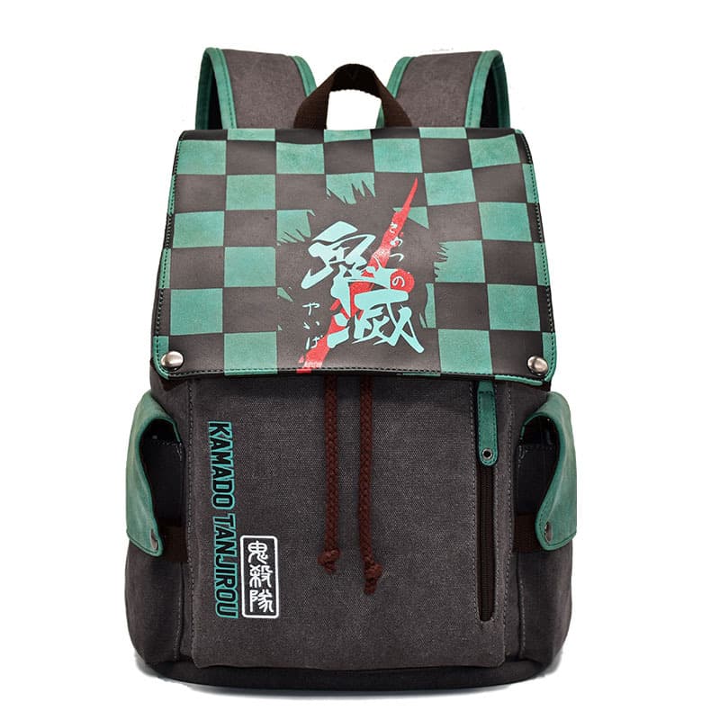 Cross -border student backpack Ghost Blade Anime Backpack Carbon Jilang Douzi Canvas Printing School Bag Trade Wholesale 2