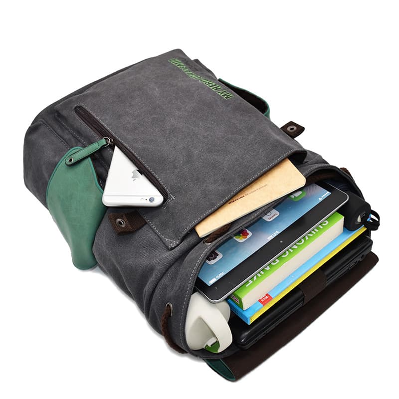 Cross -border student backpack Ghost Blade Anime Backpack Carbon Jilang Douzi Canvas Printing School Bag Trade Wholesale 5