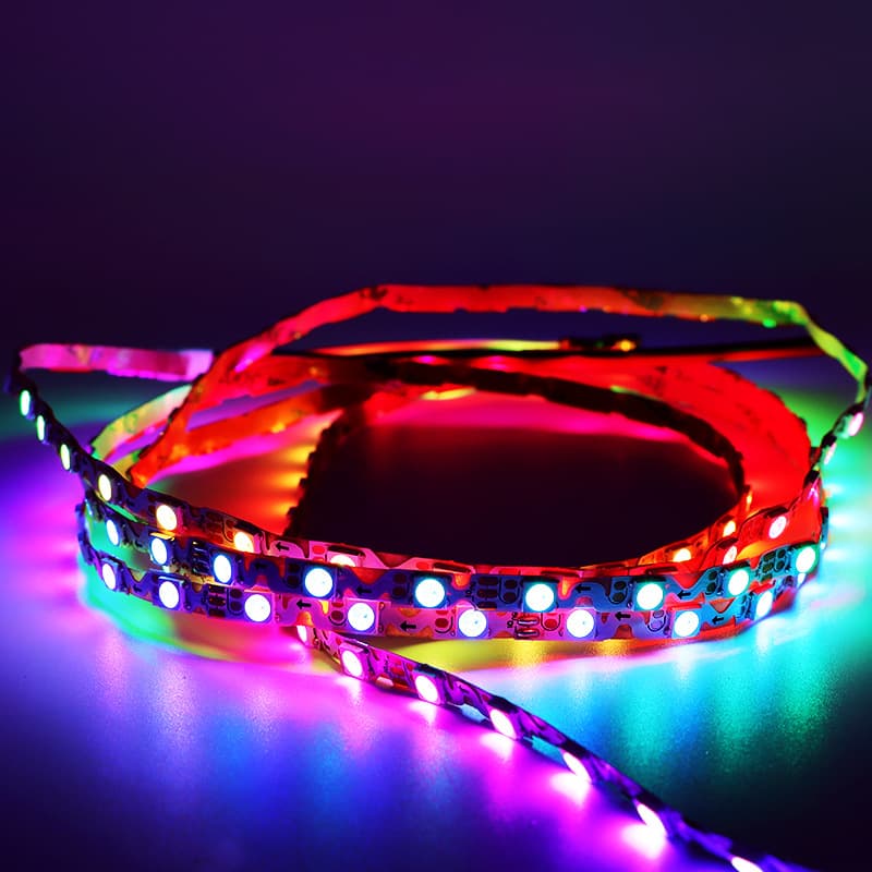 Lantern belt manufacturer's phantom light strip S -shaped horse rampal lamp WS2812 Meteor LED light bar wholesale slide belt 3
