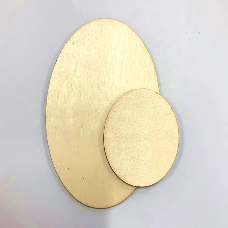 DIY laser cutting decorative wood chip poplar geometric geometric wood chip decorative home decoration wood tablet round wood tablets 3
