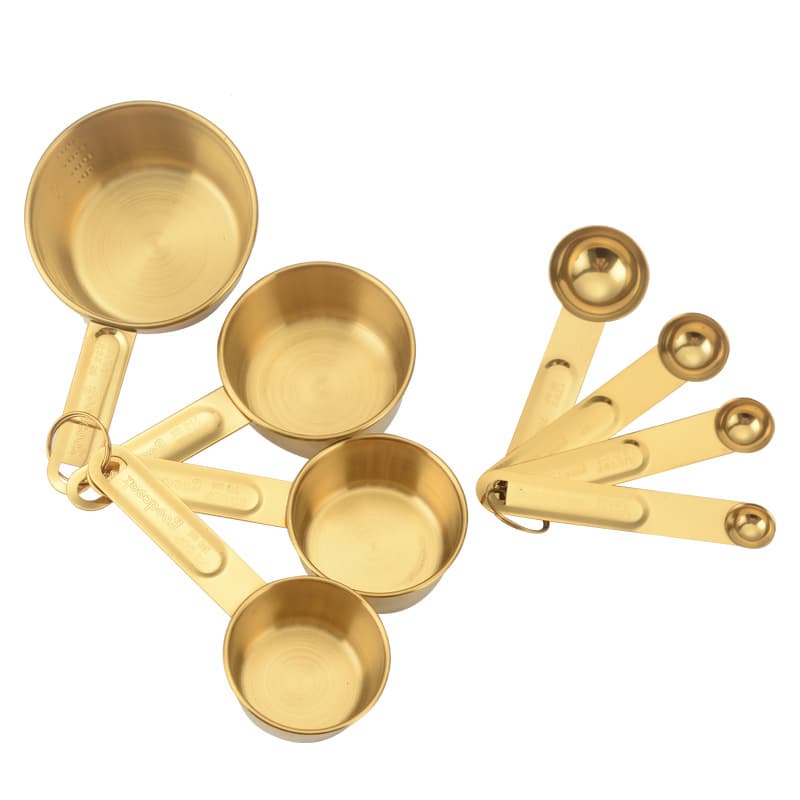 (Cross-border trading), measuring cup stainless steel, measuring spoon scaled, coffee milk powder, custom-made 3