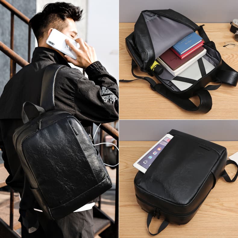 Feisha Polyurethane Sports Backpack for Men with Laptop Compartment 2