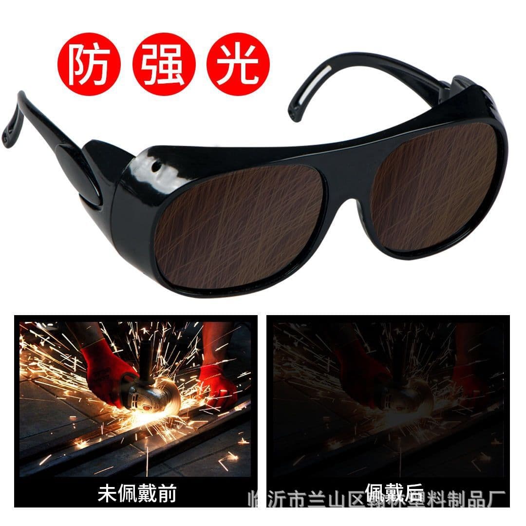 [Factory] 2010 welded glasses protective glasses anti -impact mirror welding dustproof glasses light mirror 2