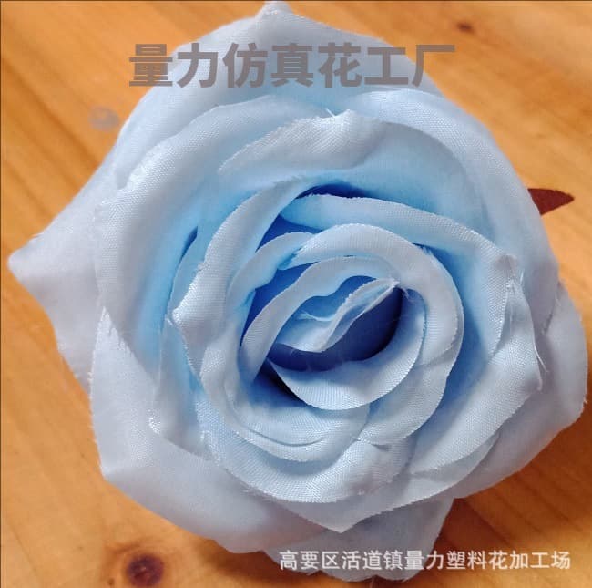 Simulation rose flower wall silk flower wedding DIY handmade flower fake flower decoration wreath artificial rose flower head 3