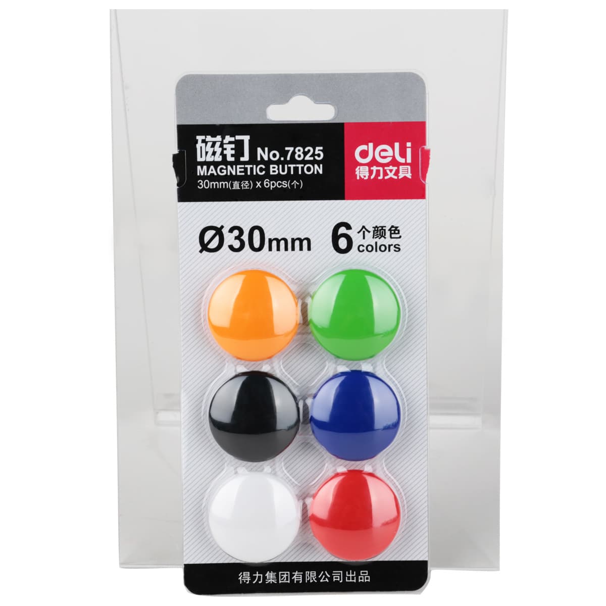 Deli 7825 Magnetic Particles 30mm - 6 Pack Box, Colored 2