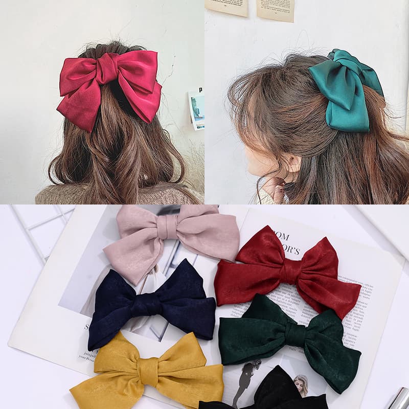 Red bow tie with bow, hairgrip, hairpins, hair accessory