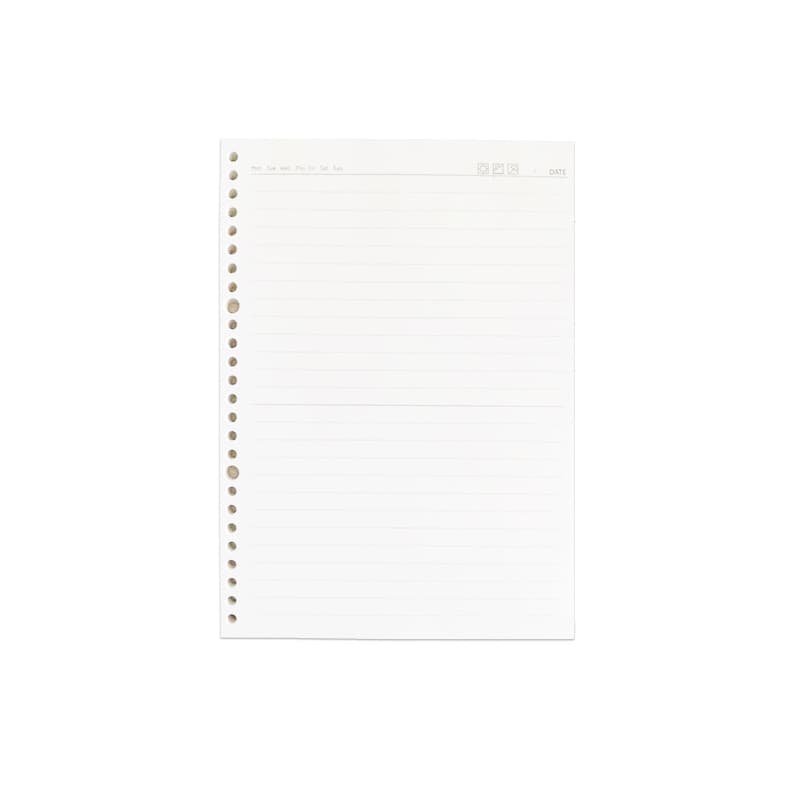 A5 binder shell A4 separator page 26 holes b5 loose-leaf paper English dot matrix horizontal line coil notebook b6 5