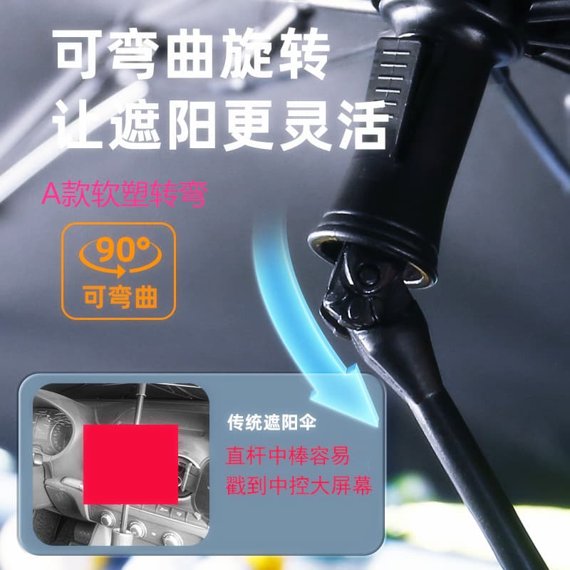 Suitable for Tesla Umbrella car umbrella cars before sunbathing, sunscreen, sunscreen manufacturer turning car sun umbrella 2