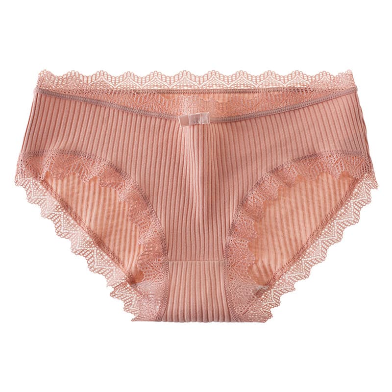 Japanese cotton lace sexy breathable pants, direct factory sales, mid rise 5