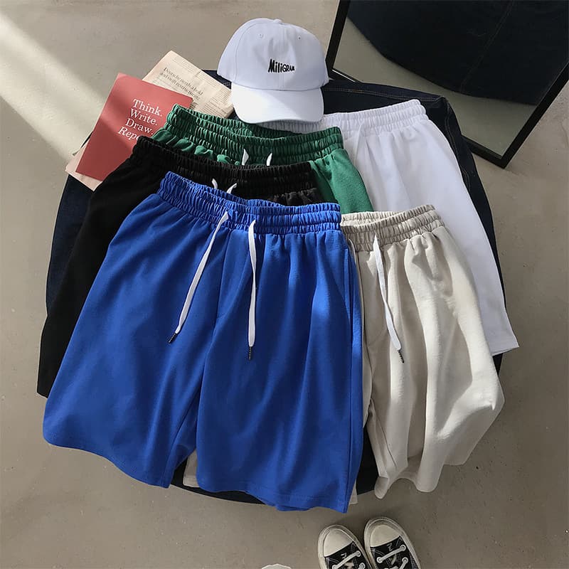 Solid shorts, trend thin trousers, oversize, Korean style 3