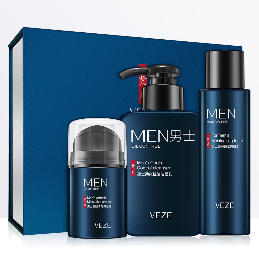 Moisturizing cleansing milk, set for skin care, men's makeup cream 5