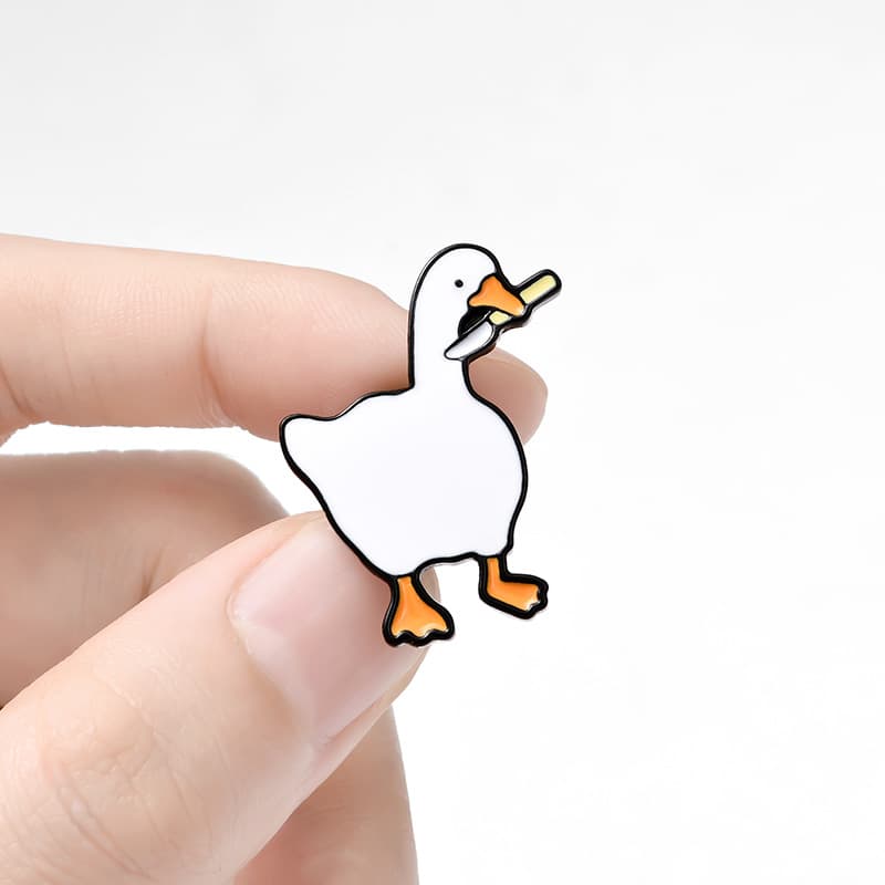 (Cross-border trading), creative cartoon accessory, brooch, cute swan, badge 5