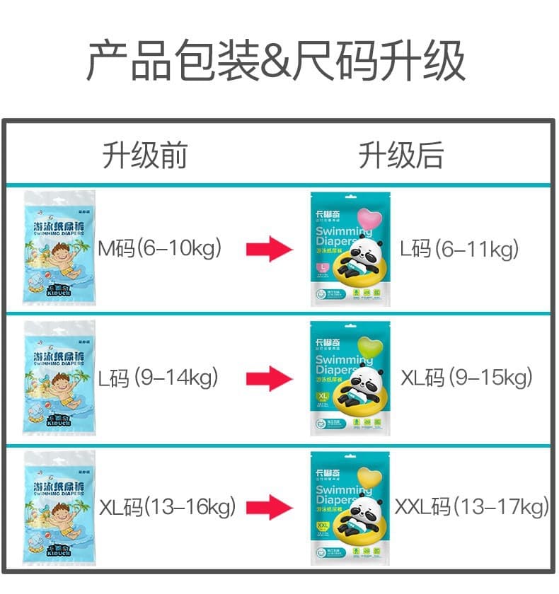 Kaudi baby swimming diapers baby pull pants swimming pool show urine without wet 4