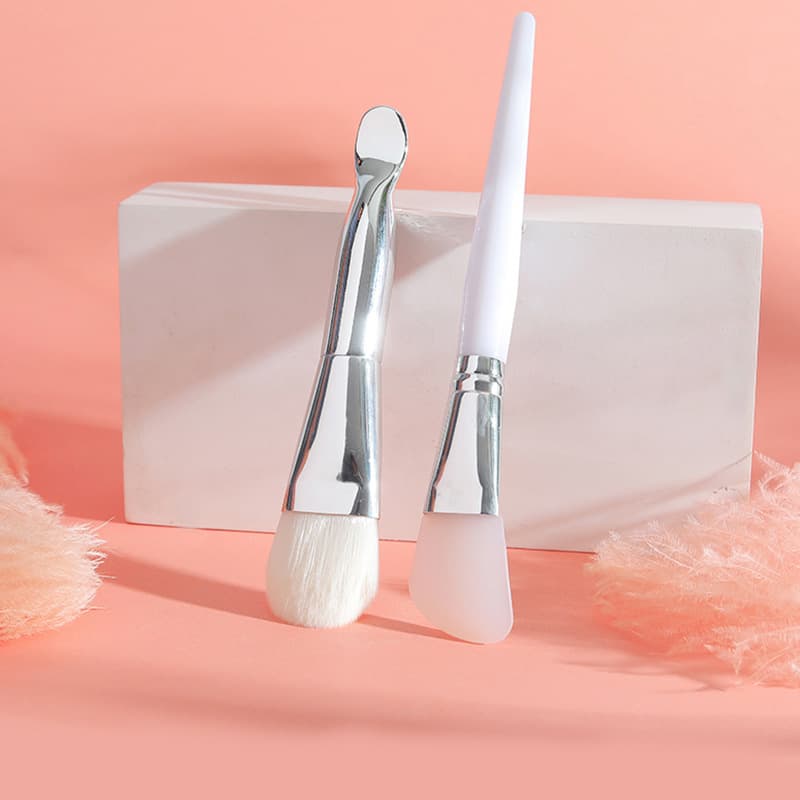 (Wholesale), cosmetic double-sided brush soft-bristled, face mask, silicone set 2