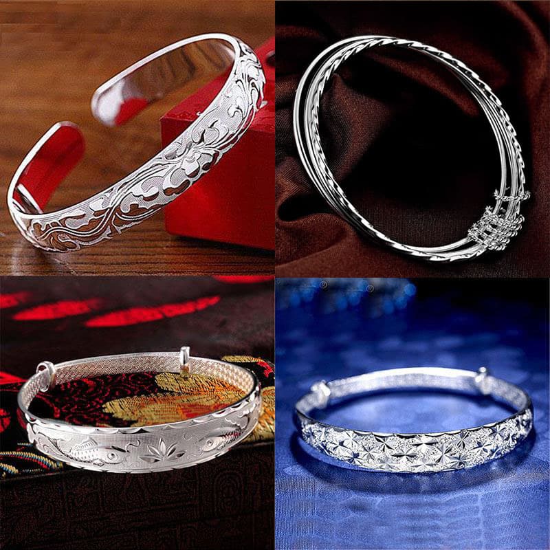 Fashionable silver bracelet, women's style, direct factory sales