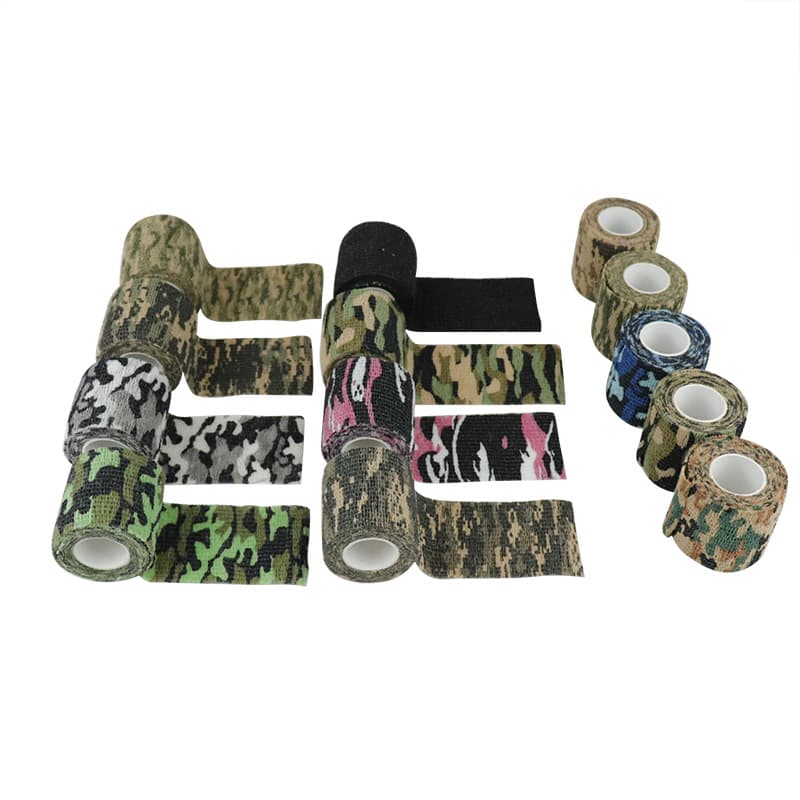 Camouflage self-adhesive stretchable hair band non-woven cloth, leaves no glue 5