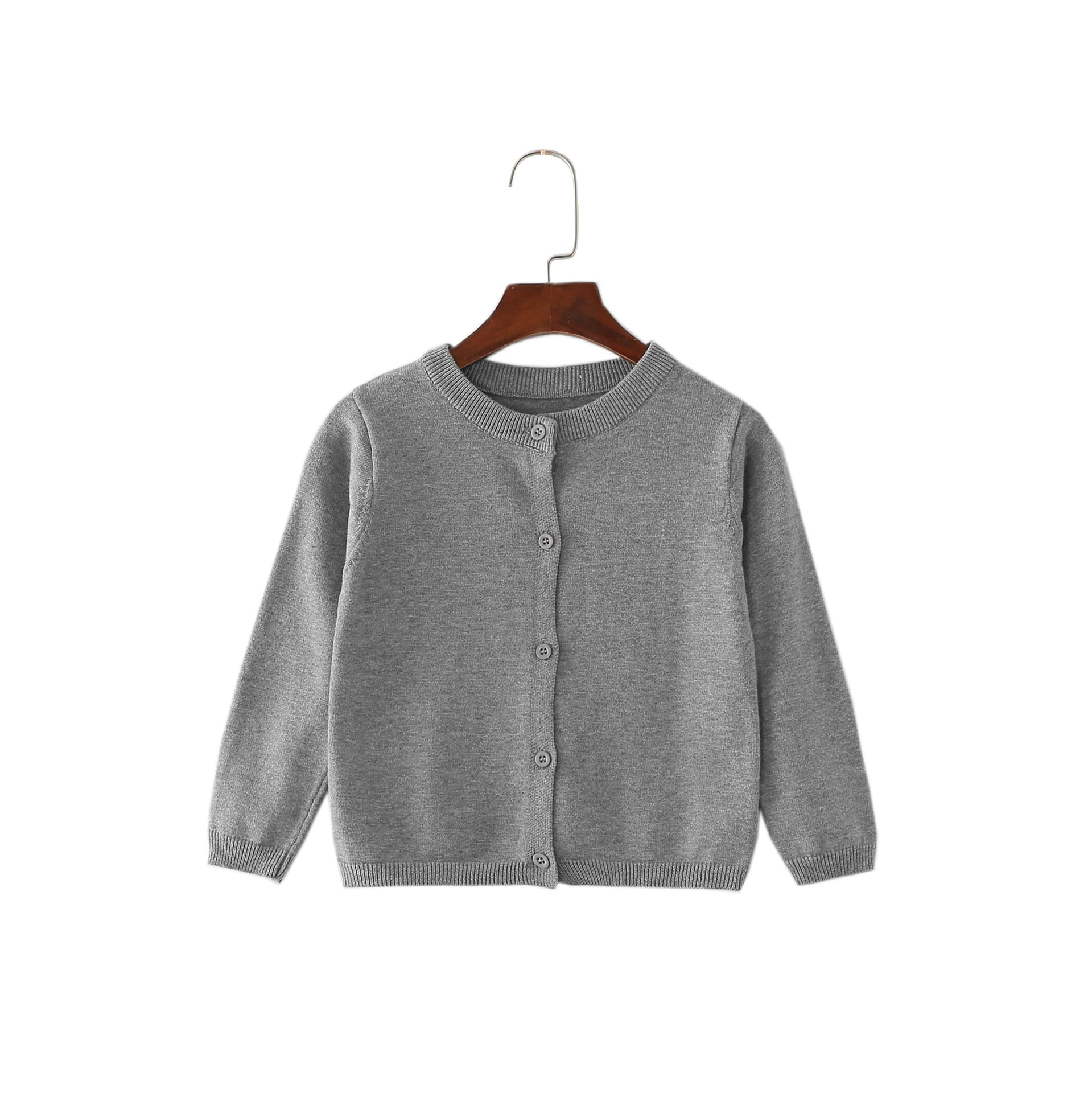 Brand autumn sweater, solid color cardigan, cotton children's jacket, (Physicals) 2