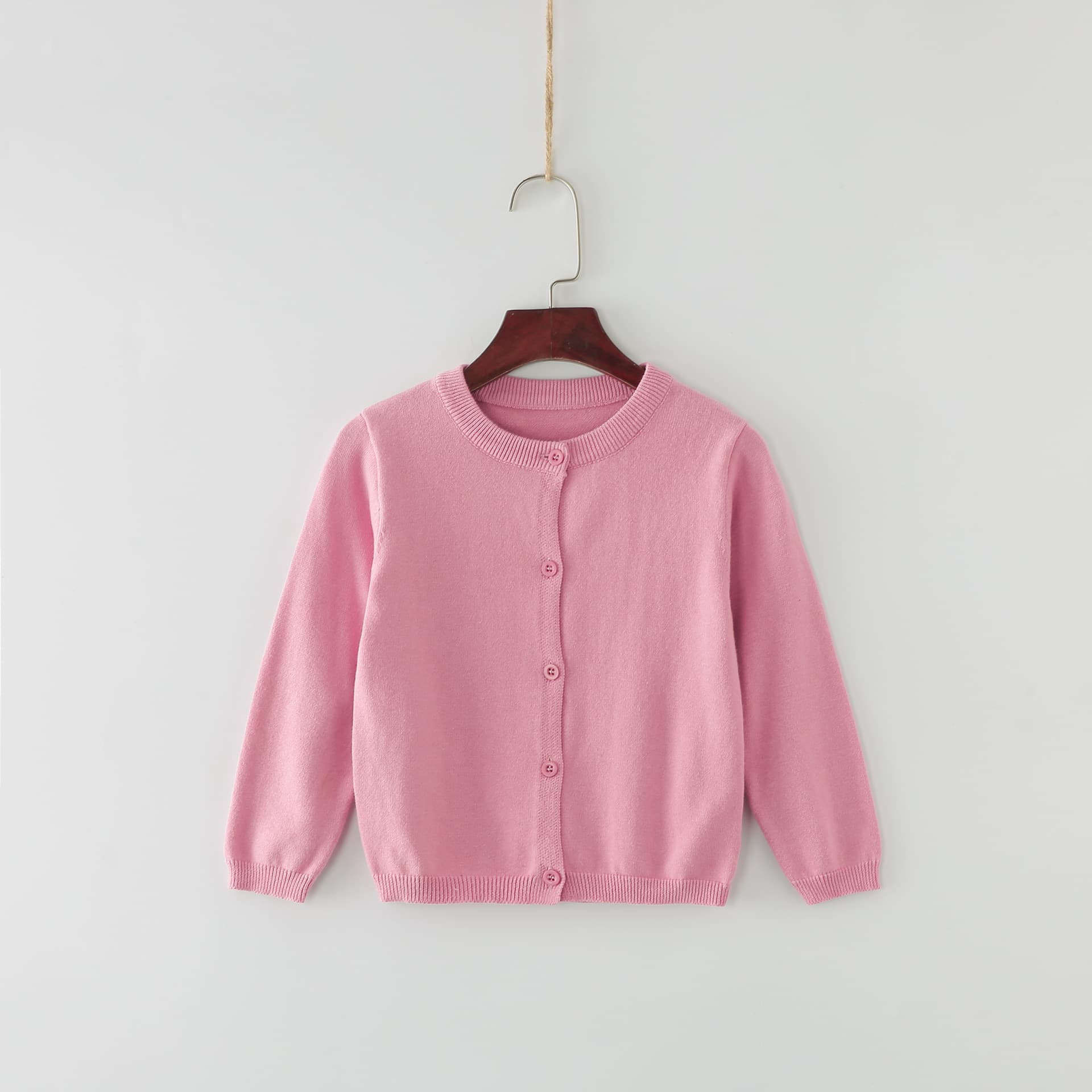 Brand autumn sweater, solid color cardigan, cotton children's jacket, (Physicals) 3