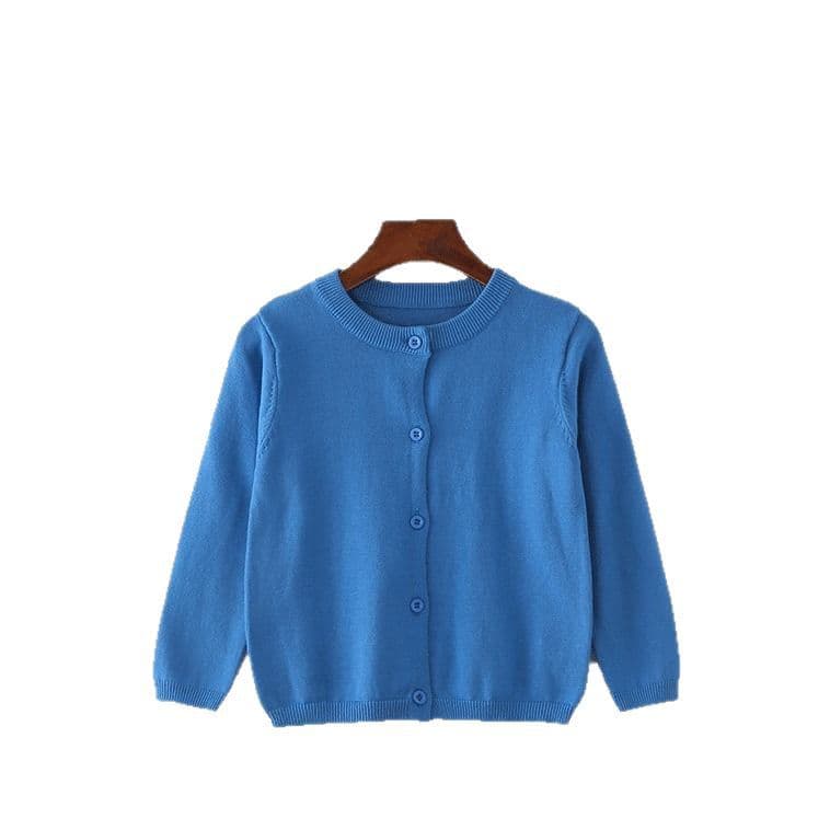 Brand autumn sweater, solid color cardigan, cotton children's jacket, (Physicals) 5