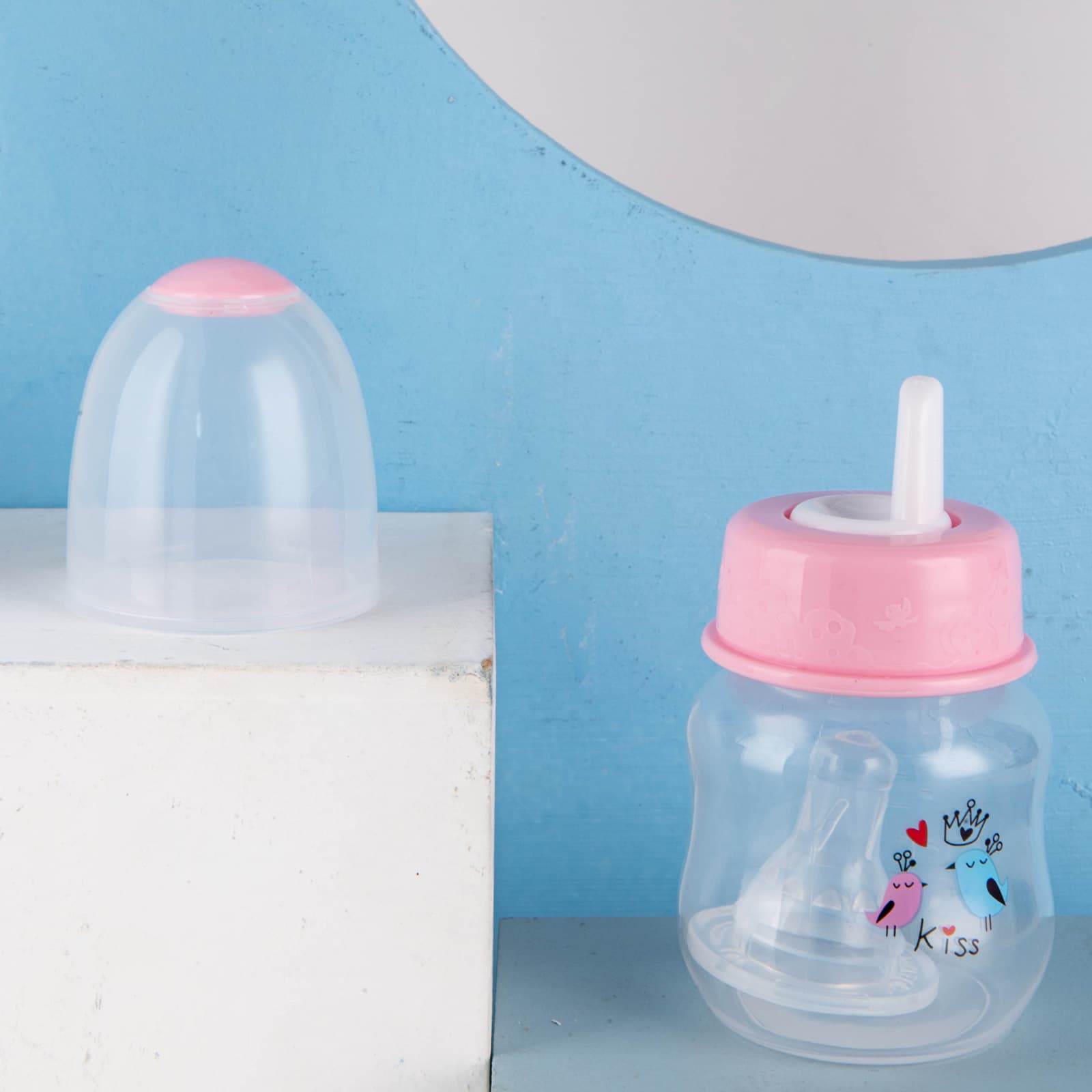 (Wholesale), children's anti-colic crooked feeding bottle for new born for mother and baby, 60 ml 4