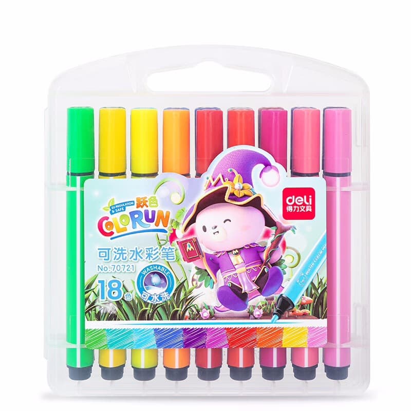 Watercolour, triangular crayons for students for kindergarten, capacious coloured pencils, set, hand painting 5