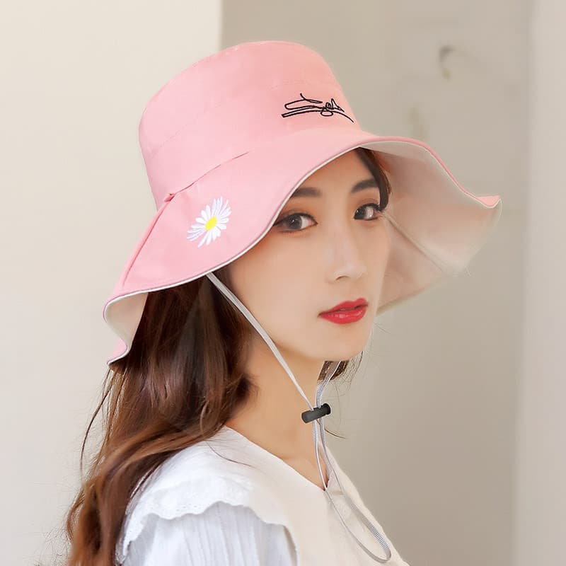 Summer double-sided beach capacious universal sun hat 3