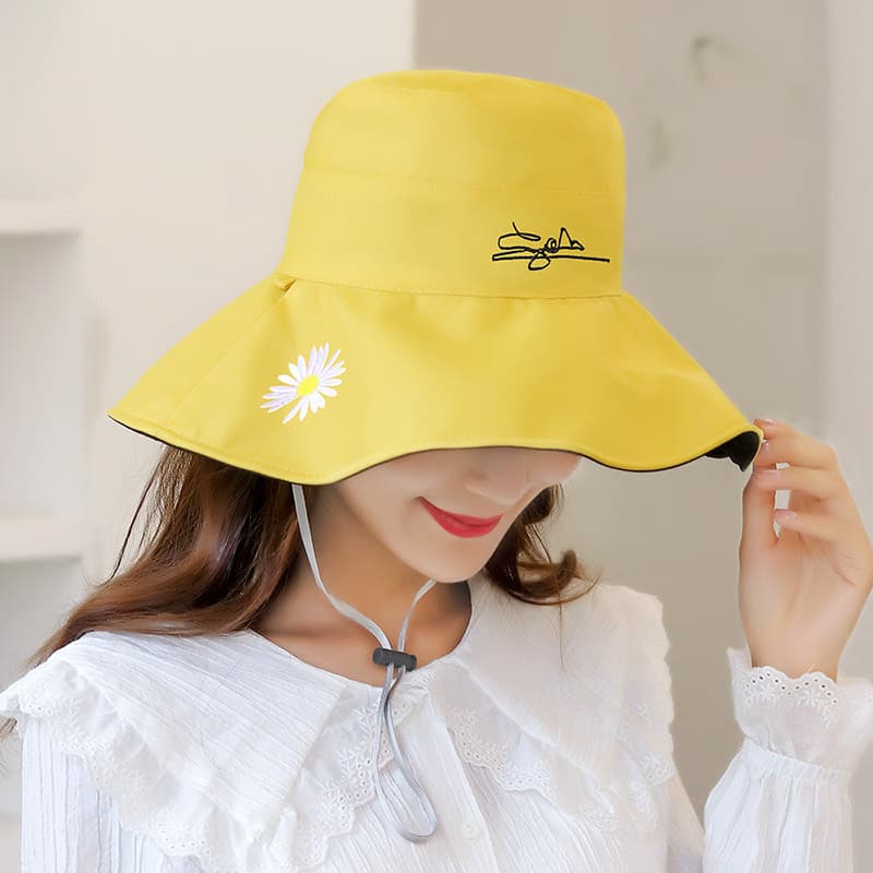 Summer double-sided beach capacious universal sun hat 4