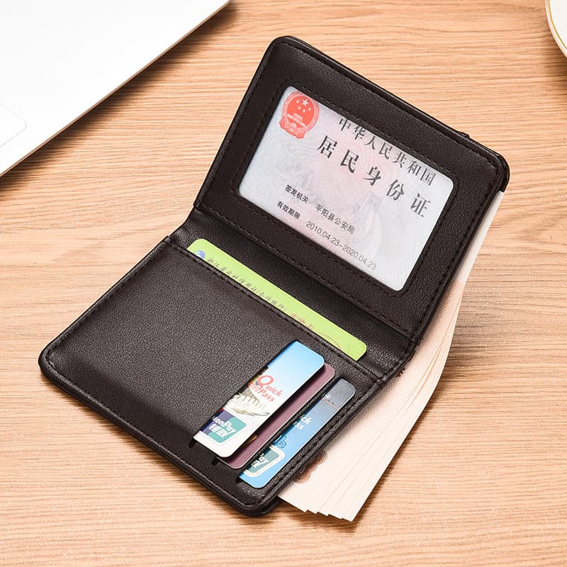 slardar Ultra thin wallet for driver's license, small card holder for students 4