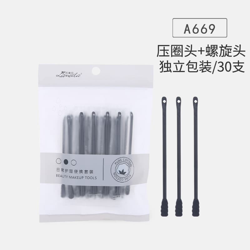Disposable cotton makeup primer, double-sided cotton swabs, children's ear picking for ears, 500 pieces 5