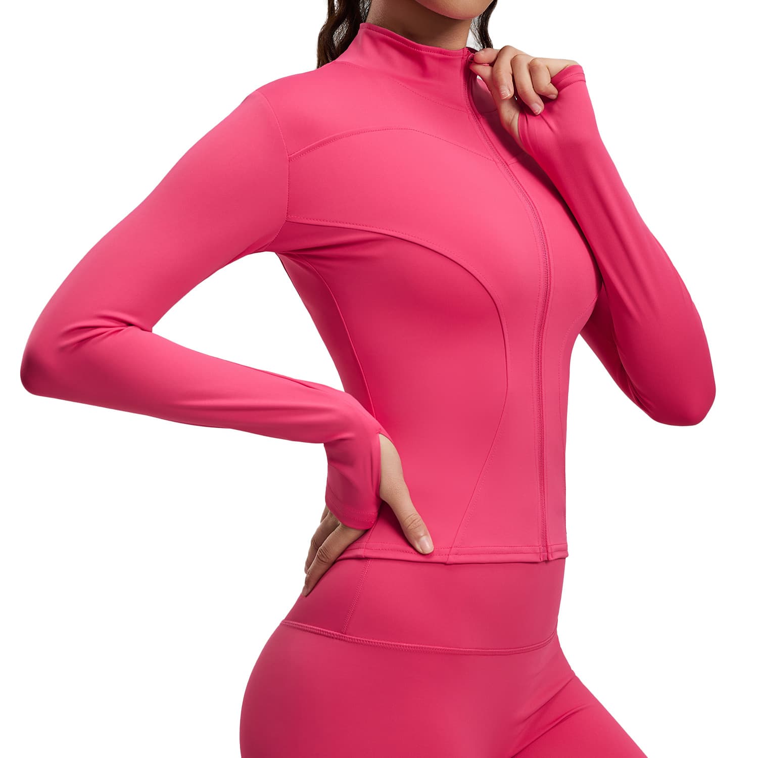 (Cross-border trading), yoga clothing, jacket for gym, European style, tight, slim fit, for running 5