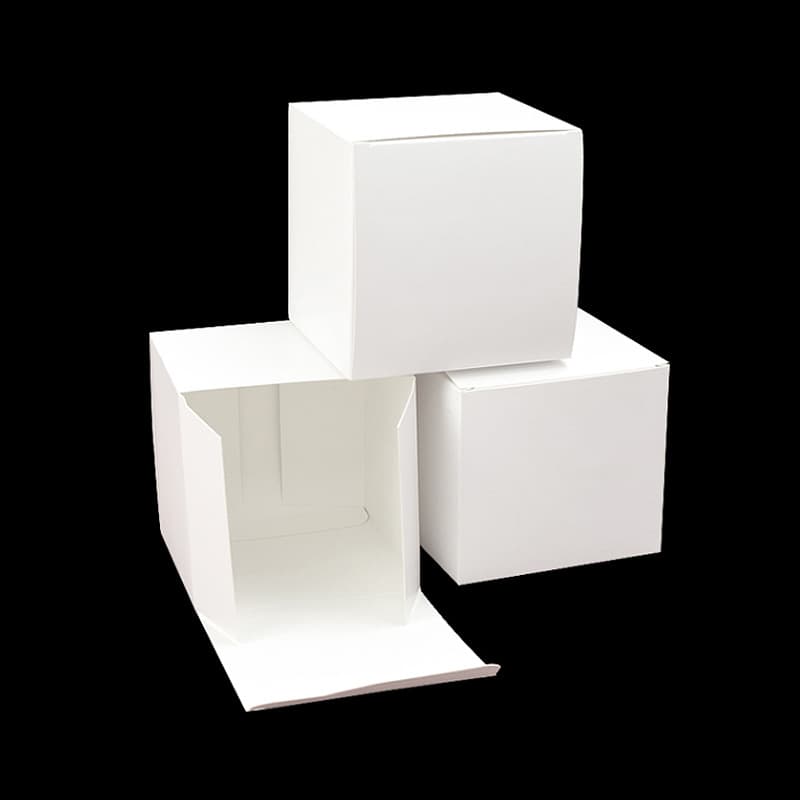 350g white card carton spot blank box neutral small white box electronic product packaging box wholesale print logo 3