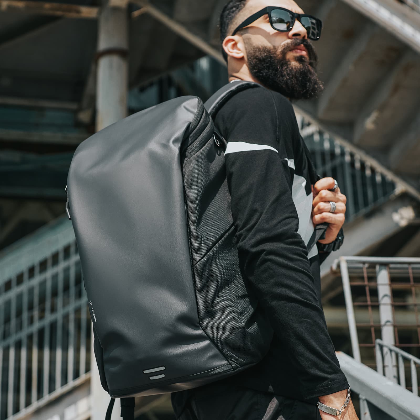 Backpack for leisure, capacious laptop, school bag for students, oxford cloth