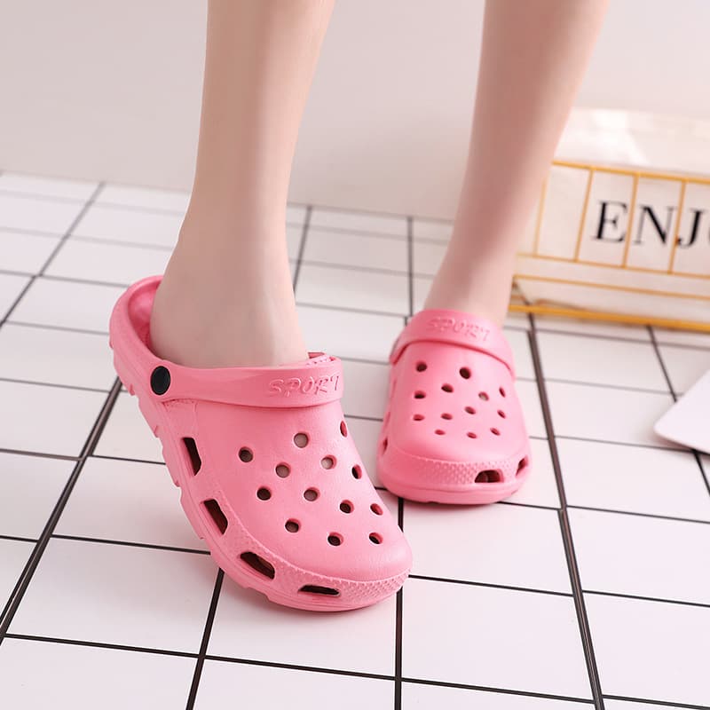 Summer beach footwear, Crocs-style slippers, sandals, 2023, suitable for outdoor wear, large rounded toe, closed toe 4