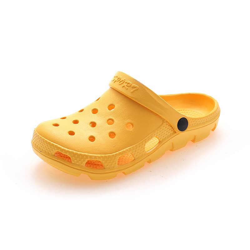 Summer beach footwear, Crocs-style slippers, sandals, 2023, suitable for outdoor wear, large rounded toe, closed toe 5