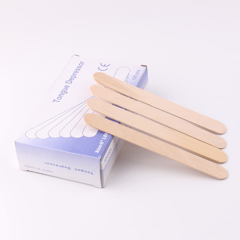 Cosmetic hair removal care tools of original wood tongue pressing rod hair removal wax coating scraper sticks 100 pieces of box installation in stock 2