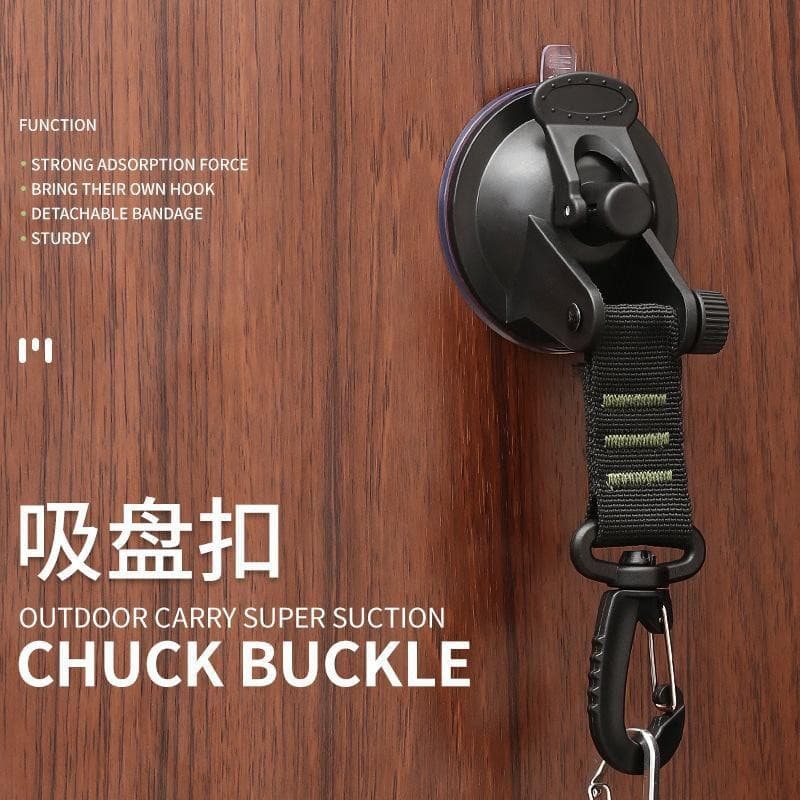 Car tent suction cup hook -free punch -free user travel portable absorption hook hook hook climbing buckle reused