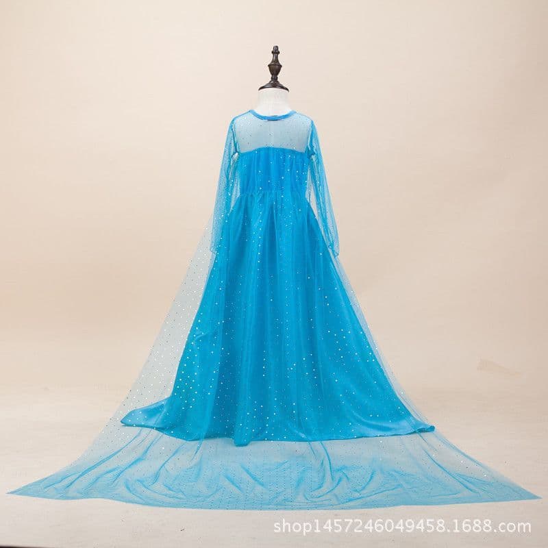Small princess costume, long-sleeve, girl's skirt, long dress, set 2